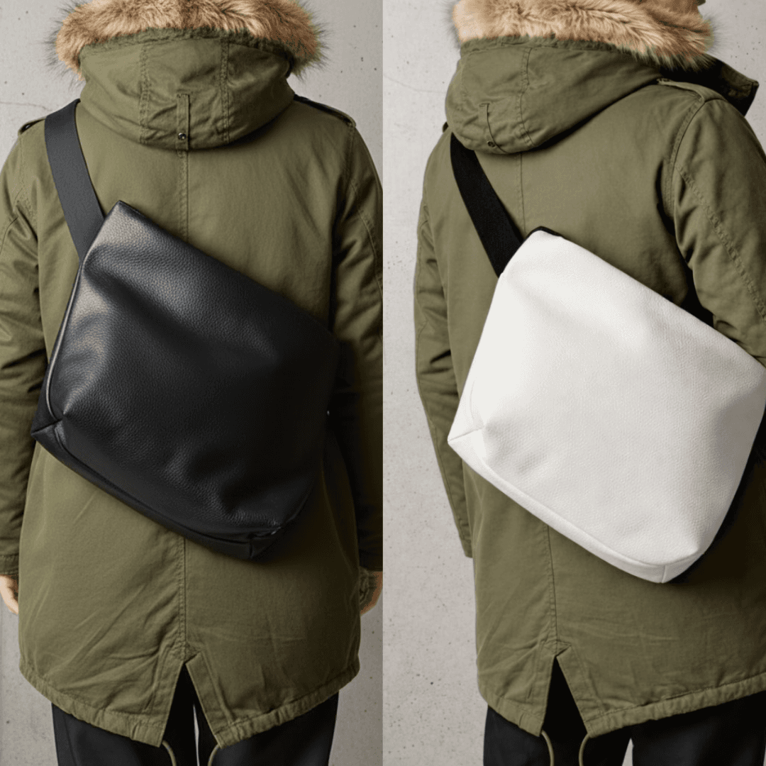 防水レザーメッセンジャーバッグ メンズ　レディース兼用｜GORE-TEX仕様 DRITTON G8　ホワイト | 3枚目