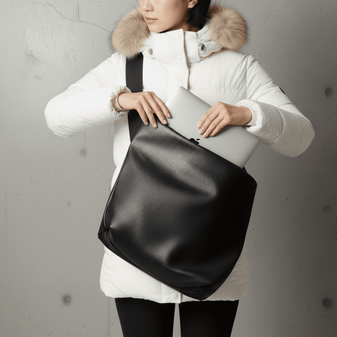 防水レザーメッセンジャーバッグ メンズ　レディース兼用｜GORE-TEX仕様 DRITTON G8　ホワイト | 5枚目