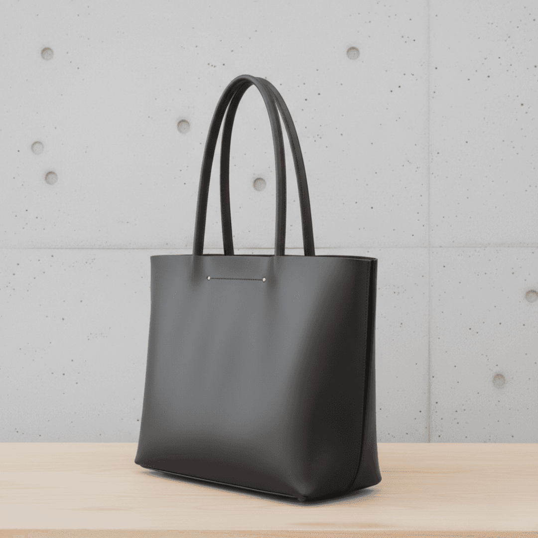 【本革ヌメ革】15.6インチPC対応 大容量レザートートバッグ｜A4収納｜通勤・通学｜ブラック｜ハンドメイド | 7枚目