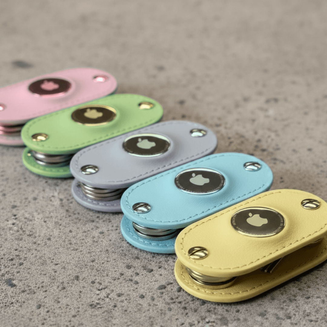 さくらピンク　エアタグ対応 本革キーケース｜AirTag収納可・ネジ式・名入れ対応・コンパクト | 9枚目