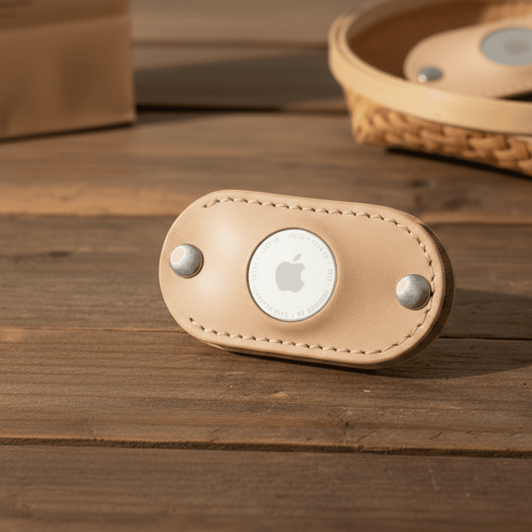 グリーン　エアタグ対応 本革キーケース｜AirTag収納可・ネジ式・名入れ対応・コンパクト | 4枚目