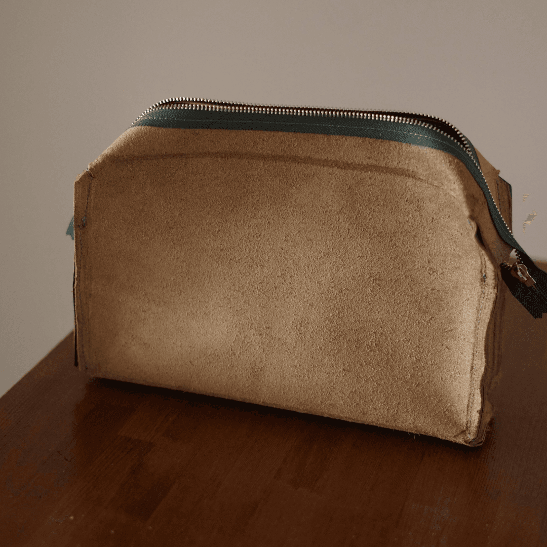 こだわりの大人ポーチ　ホーウィン社 クロムエクセルレザー ポーチ（グリーン）　サイズカラー変更可能 | 5枚目