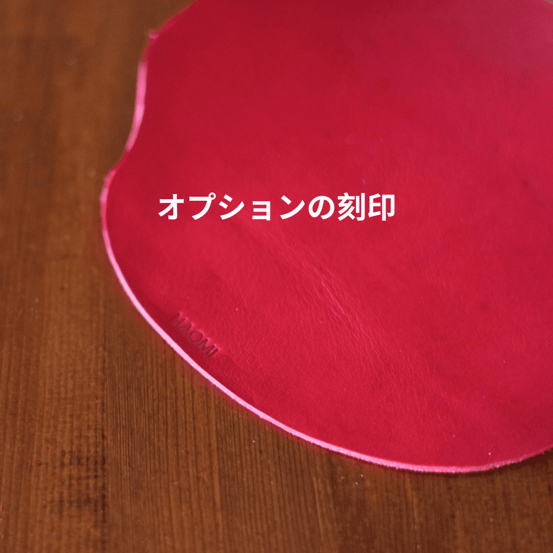 Apple好きにぴったり｜ビビッドピンクの本革りんごマウスパッド | 3枚目