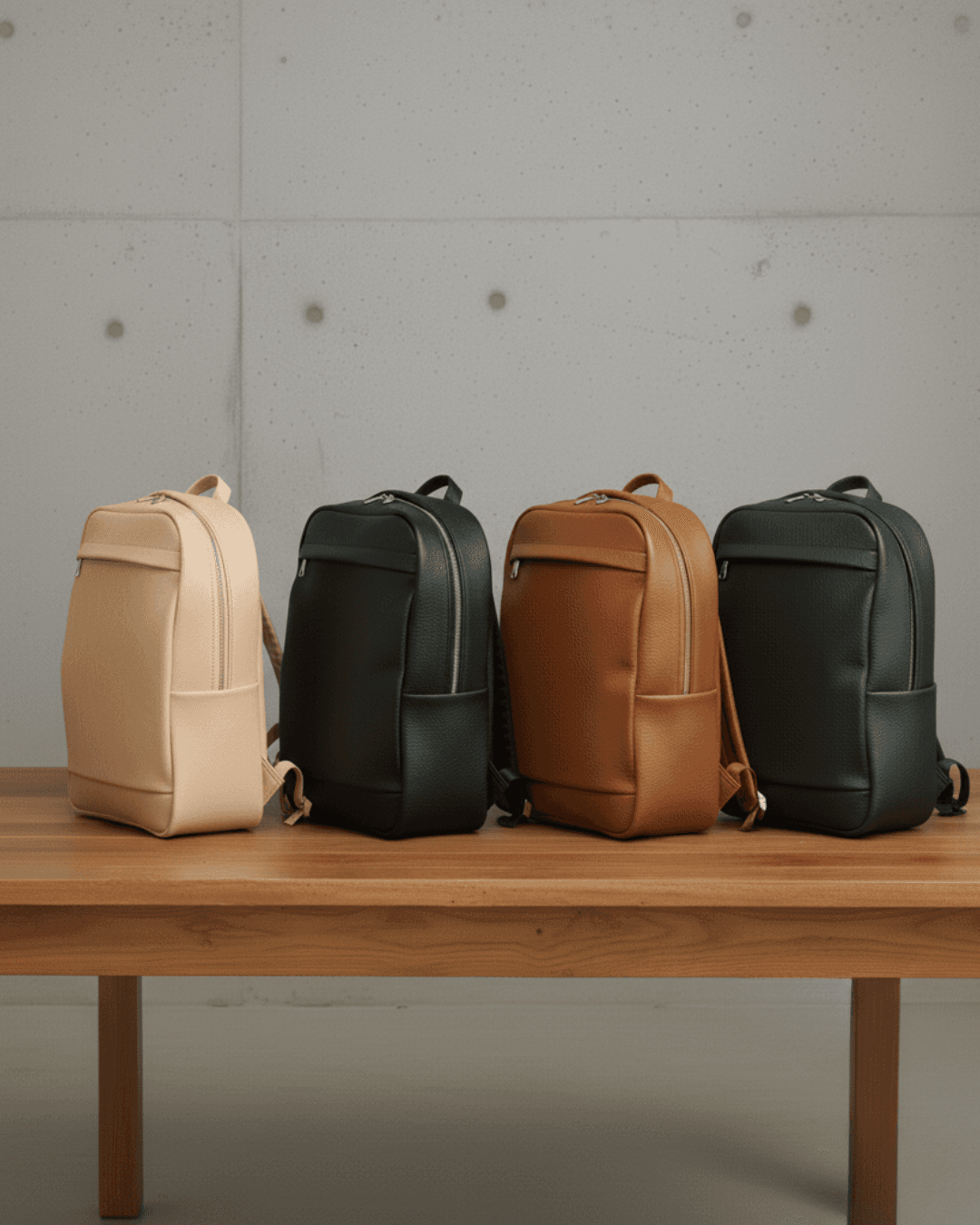 【送料無料】A4対応 本革リュック｜イタリアン植物タンニンレザー｜シンプルレザーバックパック｜通勤・通学 | 3枚目