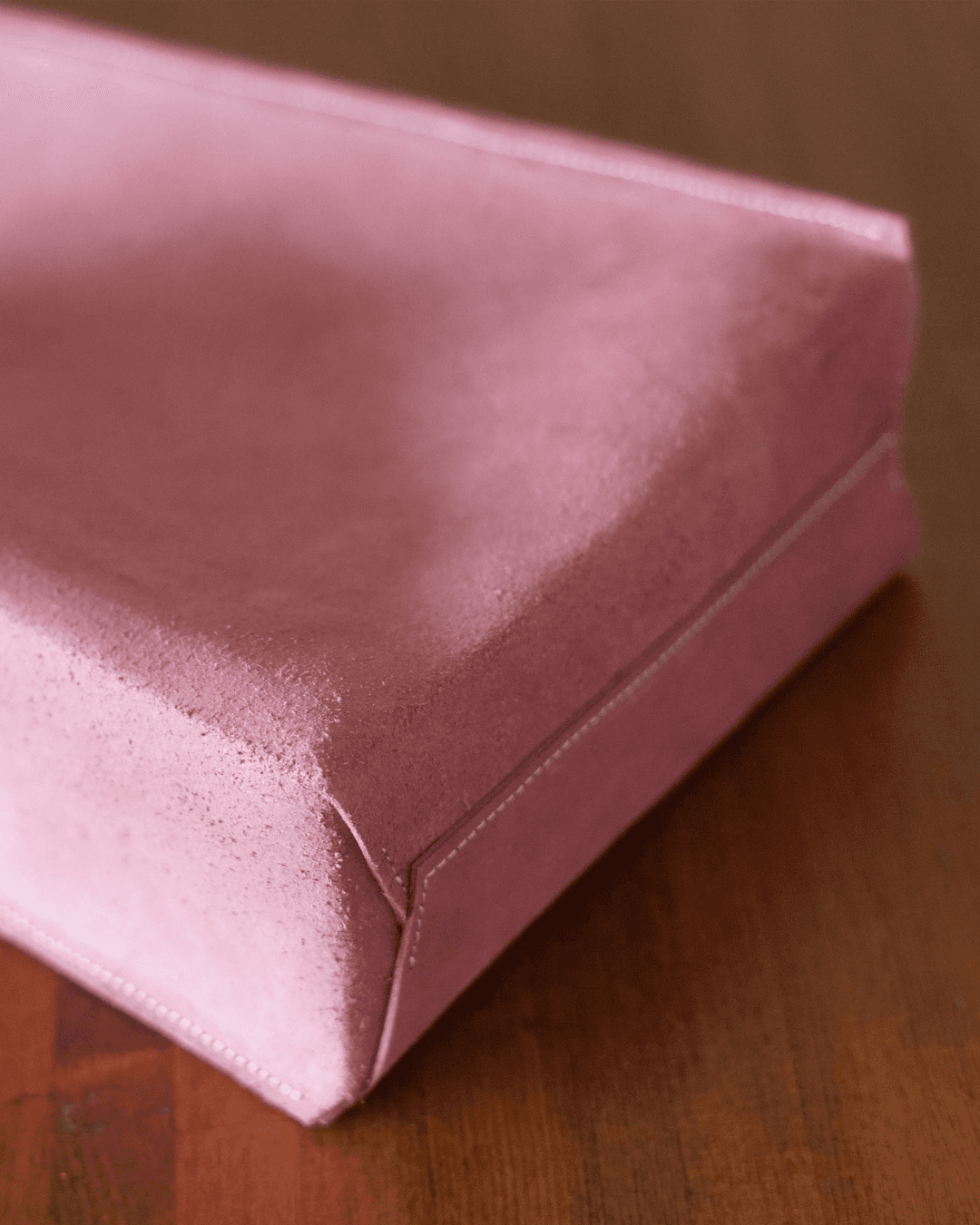 A4対応 レザーショッパートート｜ラベンダー｜イタリアン植物タンニンなめし革｜縦型トートバッグ｜シンプル革バッグ｜通勤 | 5枚目