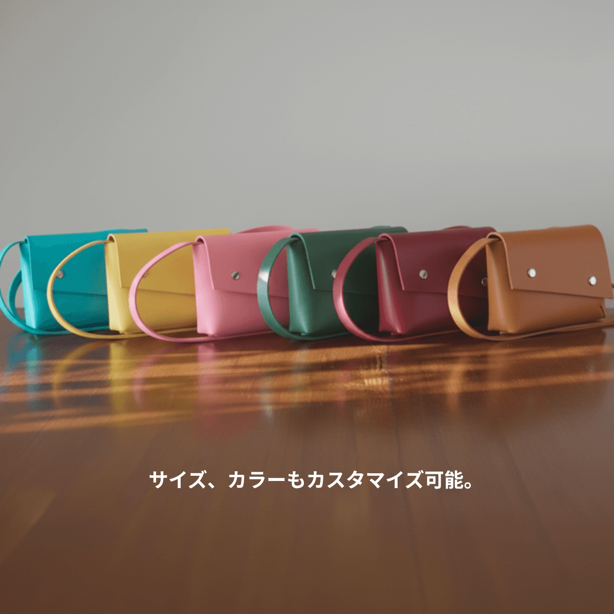 桜ピンクの本革ミニショルダーバッグ｜イタリアンレザー・2WAYクラッチ・刻印対応 | 10枚目