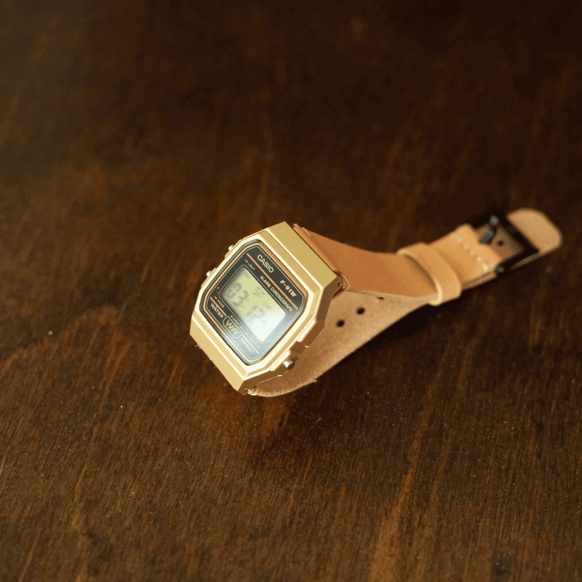 【カスタム可】チープカシオ レザーベルト腕時計｜本革ナチュラル｜ユニセックス｜ギフトにも | 9枚目