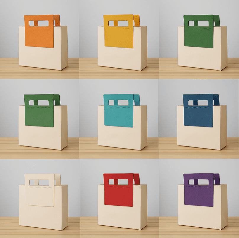 アートのような革袋｜刻印/カラー選択可能 | クラフト感あふれる“紙袋風”レザートートバッグ | 2枚目