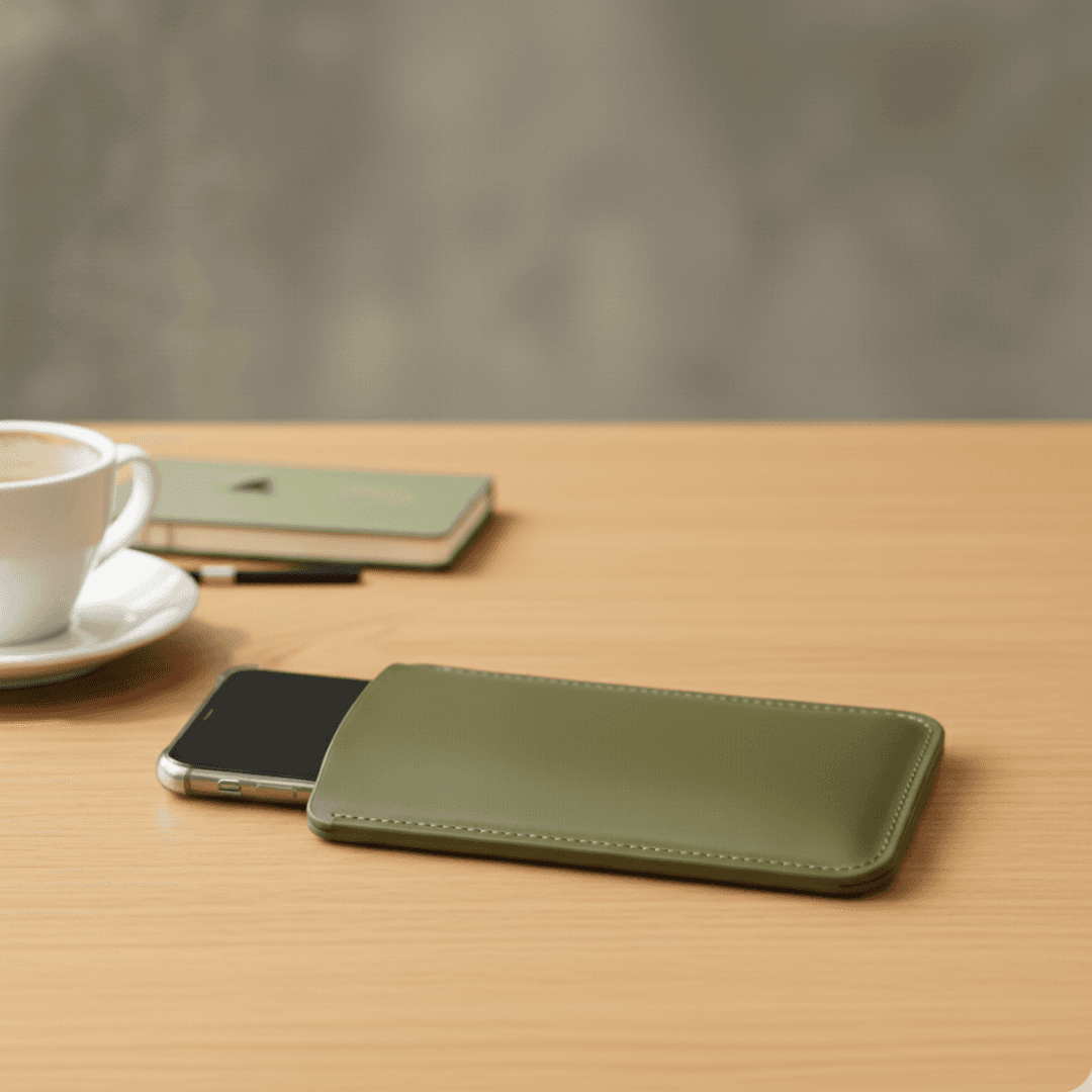 スマホスリーブ 本革イタリアンレザー｜iPhone/Android対応・色選べます | 8枚目