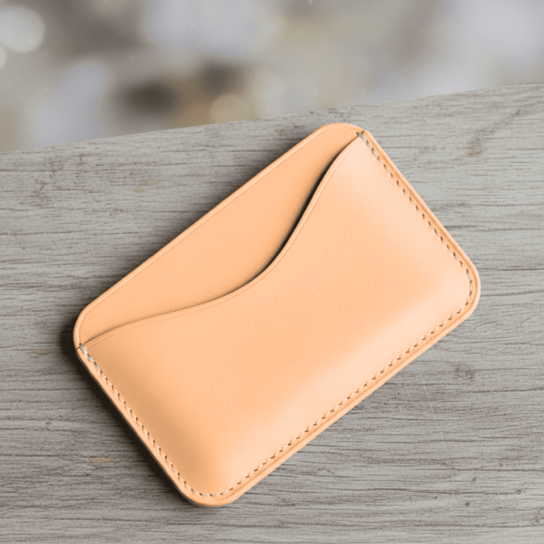 飴色に育つきなりレザーのミニマルカードケース | 2枚目