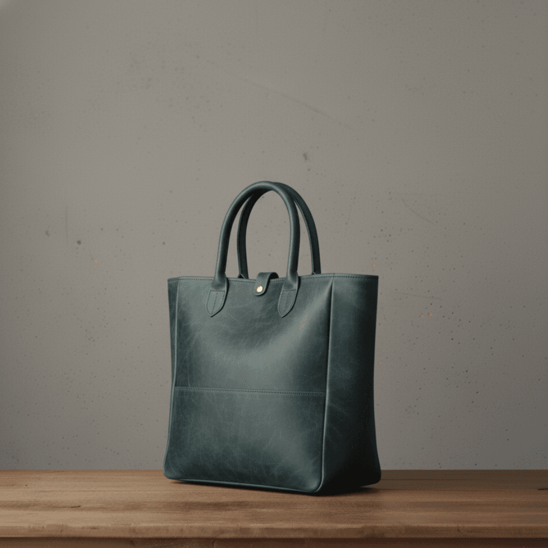 イタリアンレザートート｜プルアップの艶を愉しむバケッタ製法｜A4収納・自立型（36×36×12cm）｜ストラップ追加可1枚目の画像