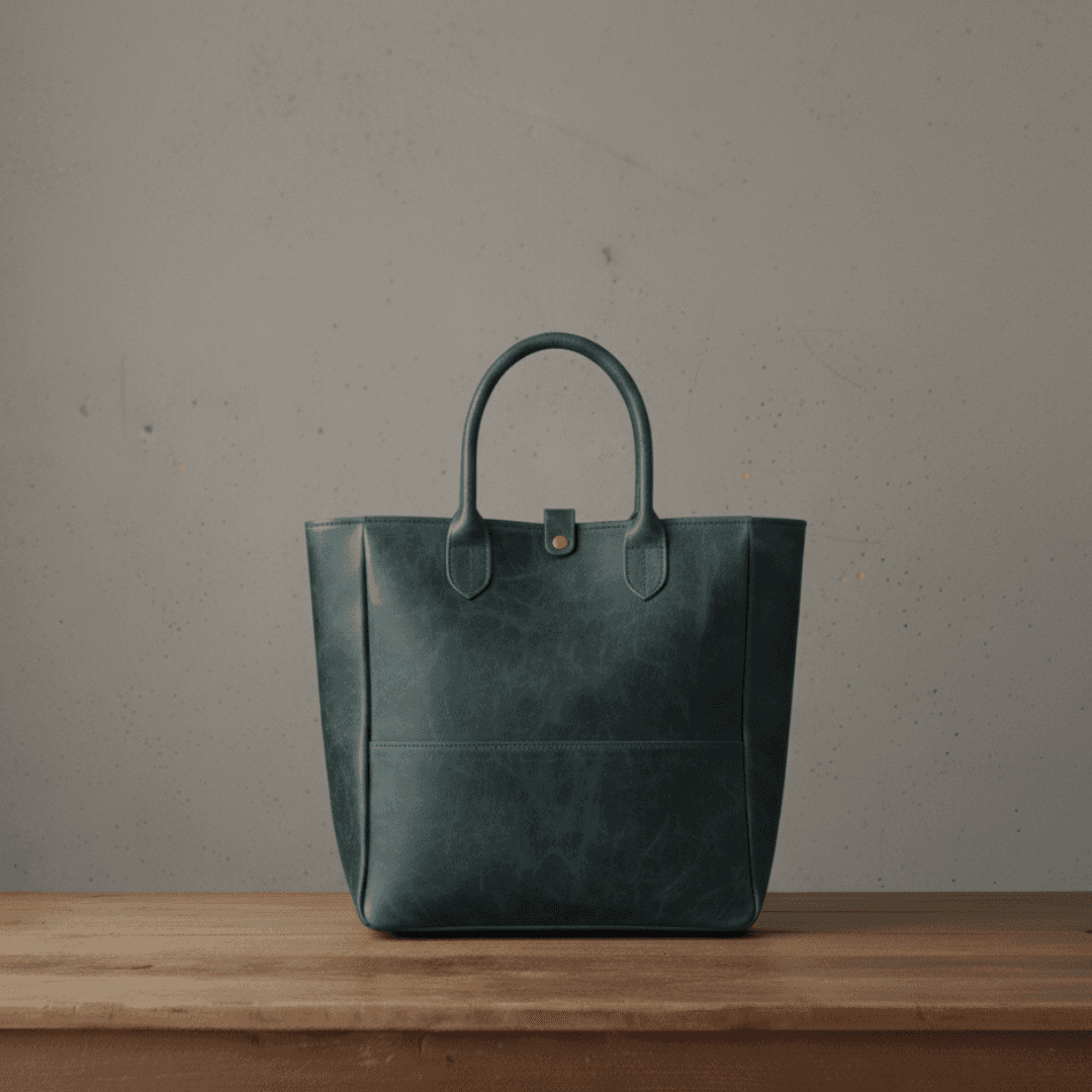 イタリアンレザートート｜プルアップの艶を愉しむバケッタ製法｜A4収納・自立型（36×36×12cm）｜ストラップ追加可 | 5枚目