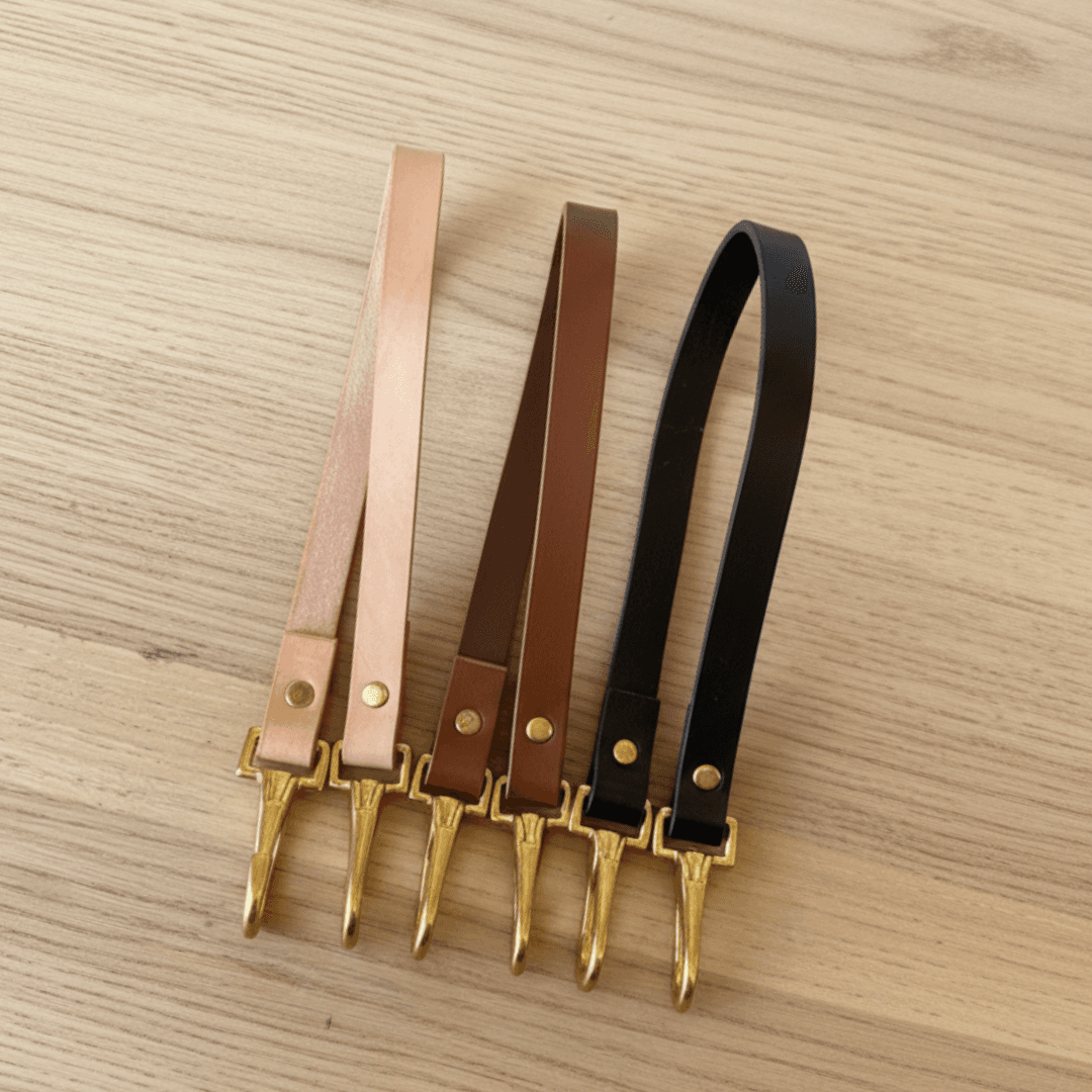 ヌメ革ネックストラップ｜エプロン用｜サイズ調整可 | 2枚目