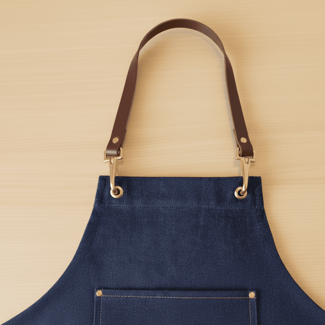 ヌメ革ネックストラップ｜エプロン用｜サイズ調整可 | 4枚目