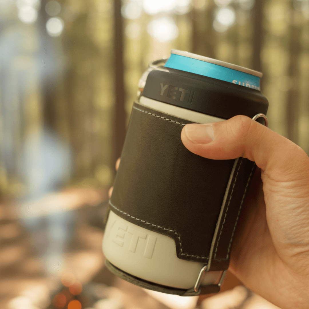 YETI／象印／スタンレー対応 水筒本革スリーブケース｜オーダー制作｜ハンドストラップ付 | 5枚目