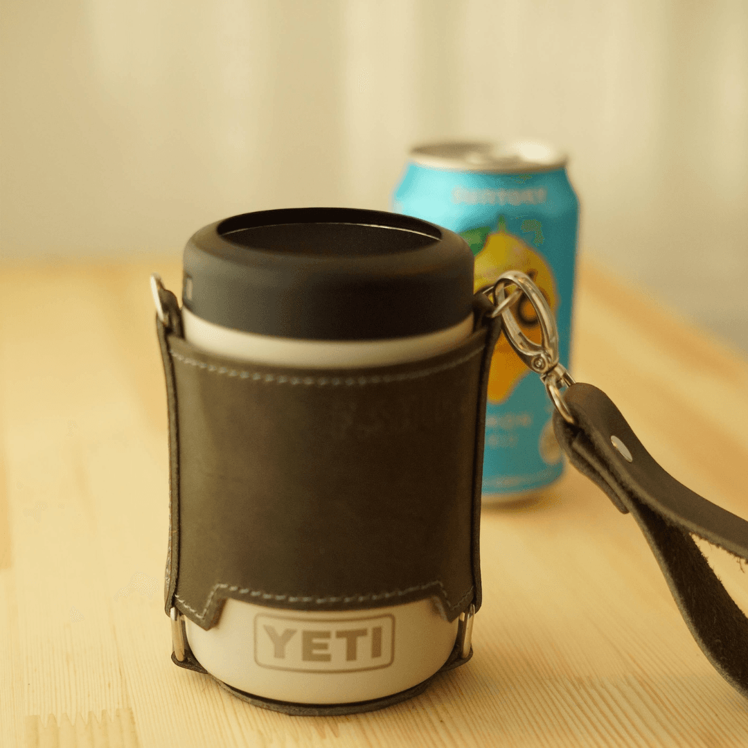 YETI／象印／スタンレー対応 水筒本革スリーブケース｜オーダー制作｜ハンドストラップ付 | 7枚目
