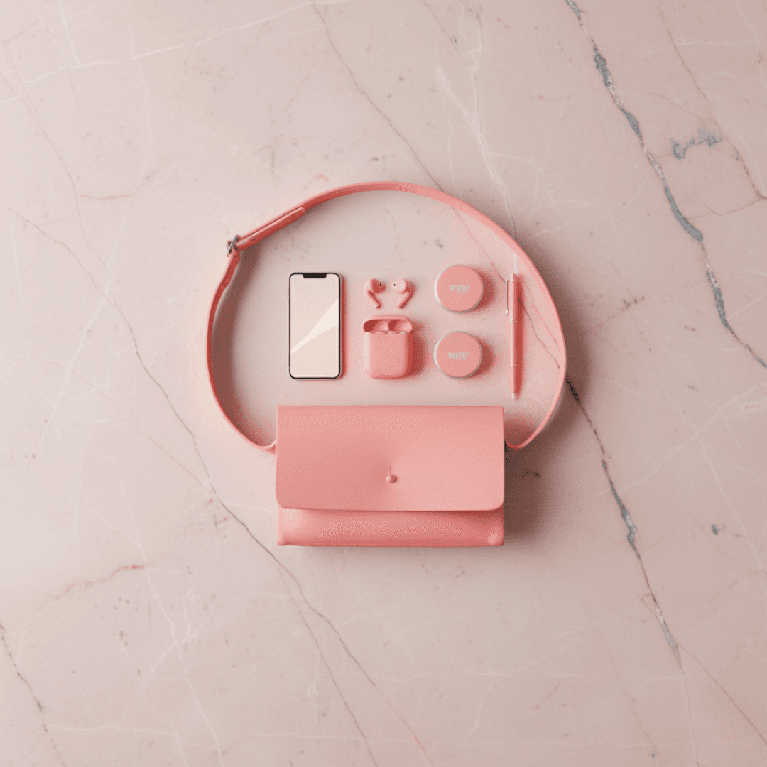 イタリアンレザー・くすみピンクの本革サコッシュ｜大人可愛いミニショルダー