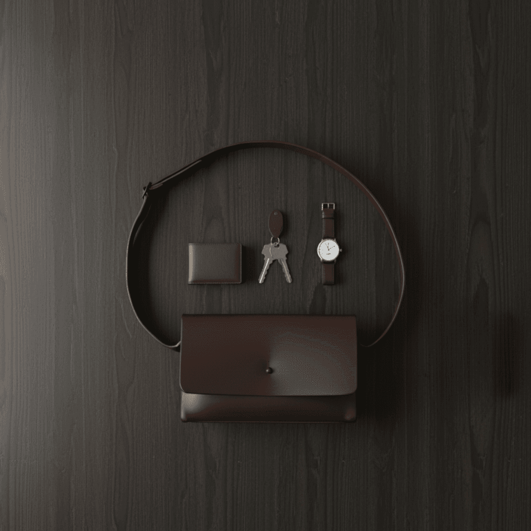 イタリアンレザー・ダークブラウンサコッシュ｜大人の本革ミニショルダー