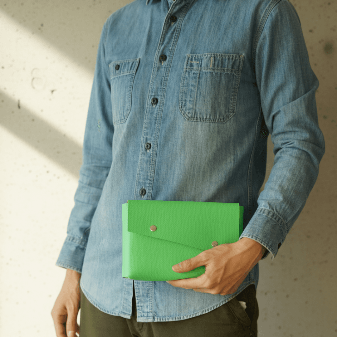 〈新春福袋2026・数量限定／ネオングリーン×キャメルベルト〉 ダブルアクセス／3区画構造／サイズ・カラーオーダー対応 | 2枚目