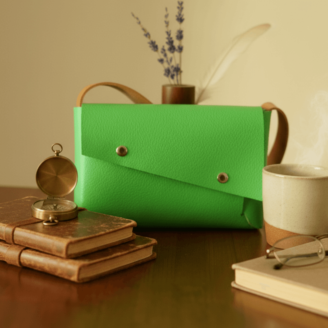 〈新春福袋2026・数量限定／ネオングリーン×キャメルベルト〉 ダブルアクセス／3区画構造／サイズ・カラーオーダー対応 | 4枚目