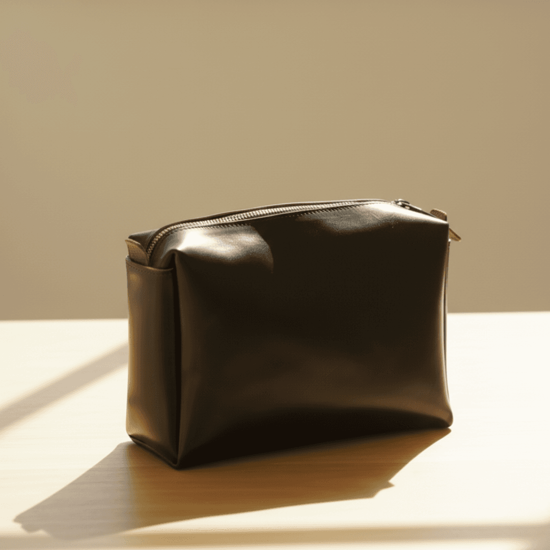 ホーウィン クロムエクセルレザーのファスナーポーチ｜育てる革のシンプルポーチ | 19枚目