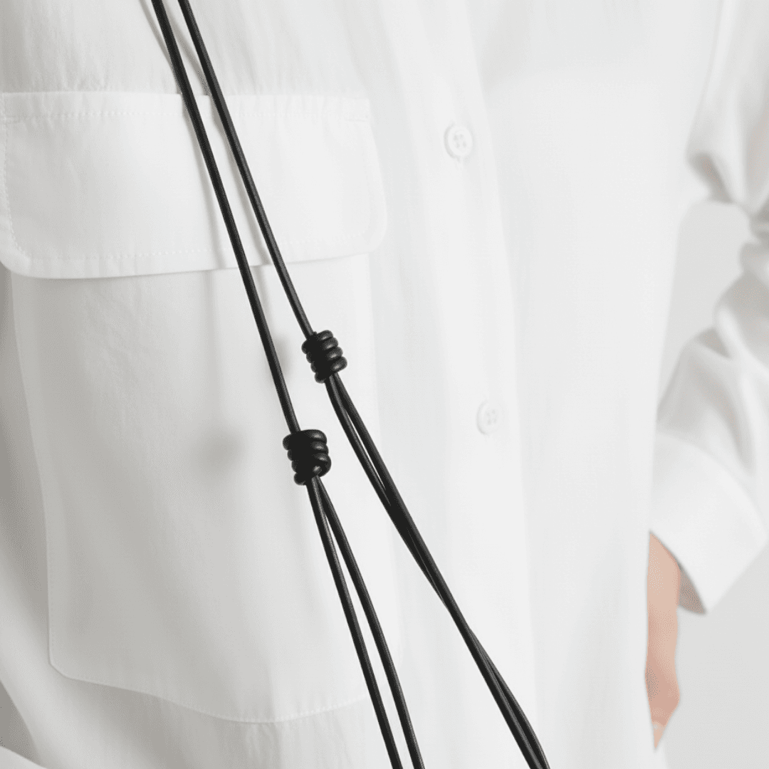 Dyneema®︎レザー ポシェット　巾着サコッシュ　 軽くて丈夫 アウトドア 斜め掛け対応 | 6枚目