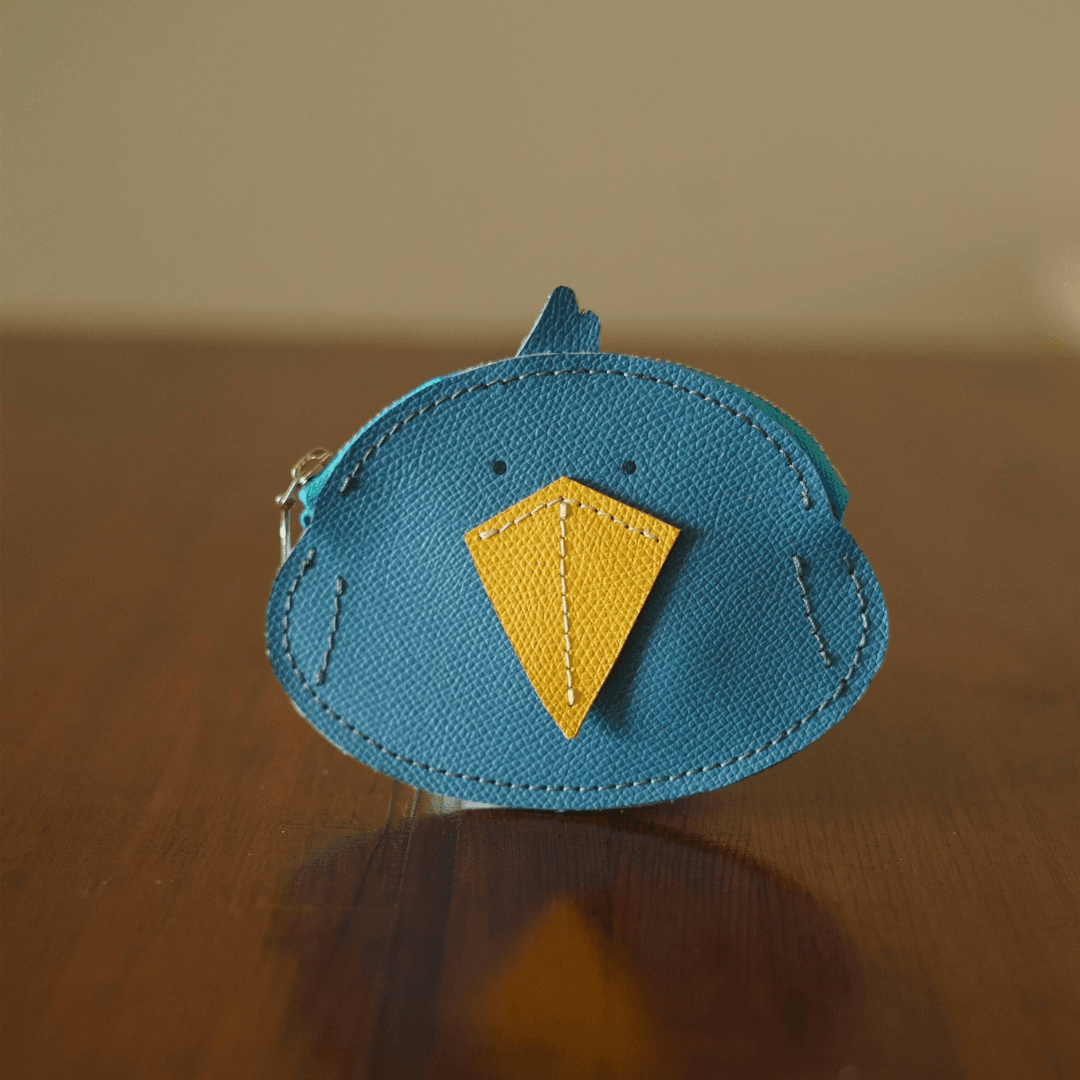 無言の存在感がちょうどいい。 ハシビロコウのファスナーウォレット｜オーダー対応レザー小物 | 2枚目