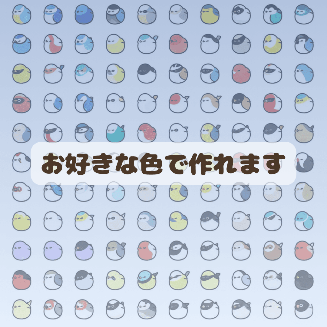 人気のシマエナガ、そのままのフォルムで。 幸せの青い鳥シマエナガのファスナーウォレット｜オーダー対応レザー小物 | 4枚目