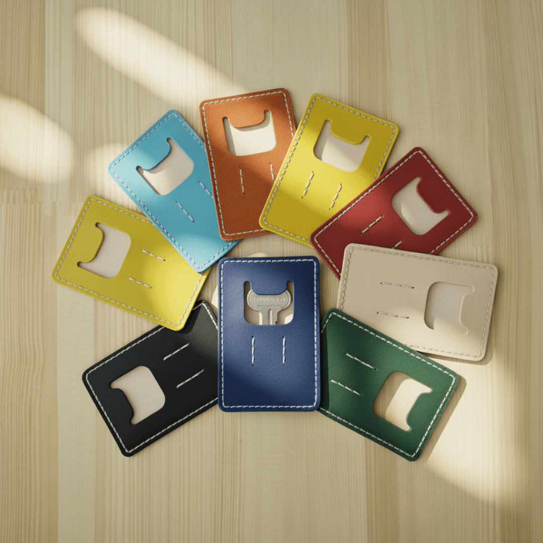 クレジットカードサイズの本革キーケース | 1枚目