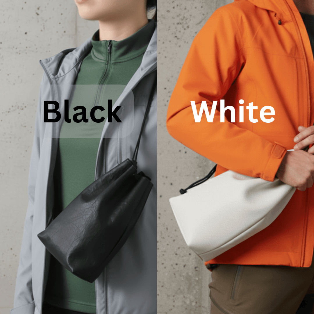 ゴアテックス使用レザー ブラック巾着バッグ｜DRITTON G8｜防水・透湿｜サイズオーダー対応 | 11枚目