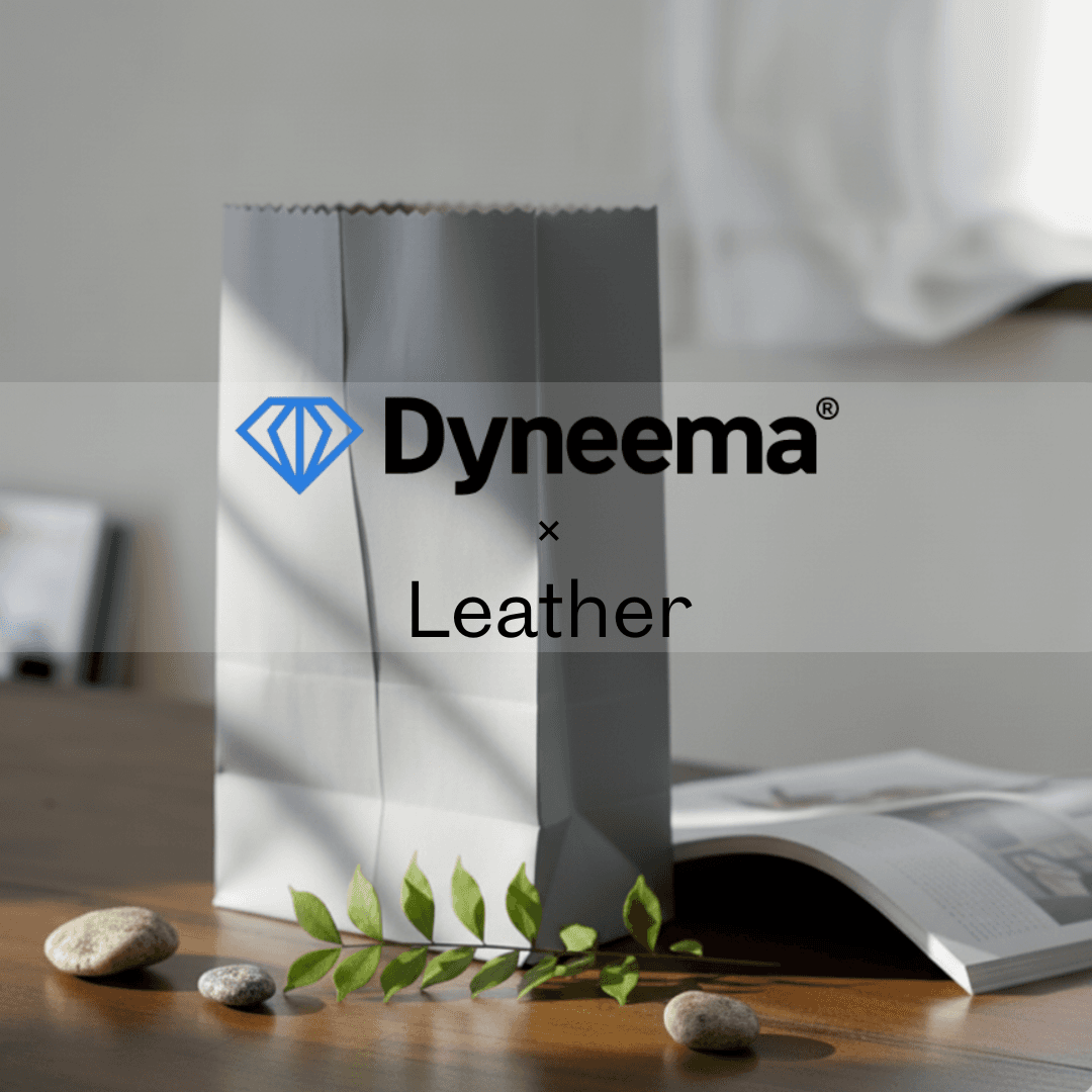 グレーダイニーマレザー 撥水クラフトバッグ｜紙袋風デザイン・軽量高耐久・サイズオーダー可1枚目の画像