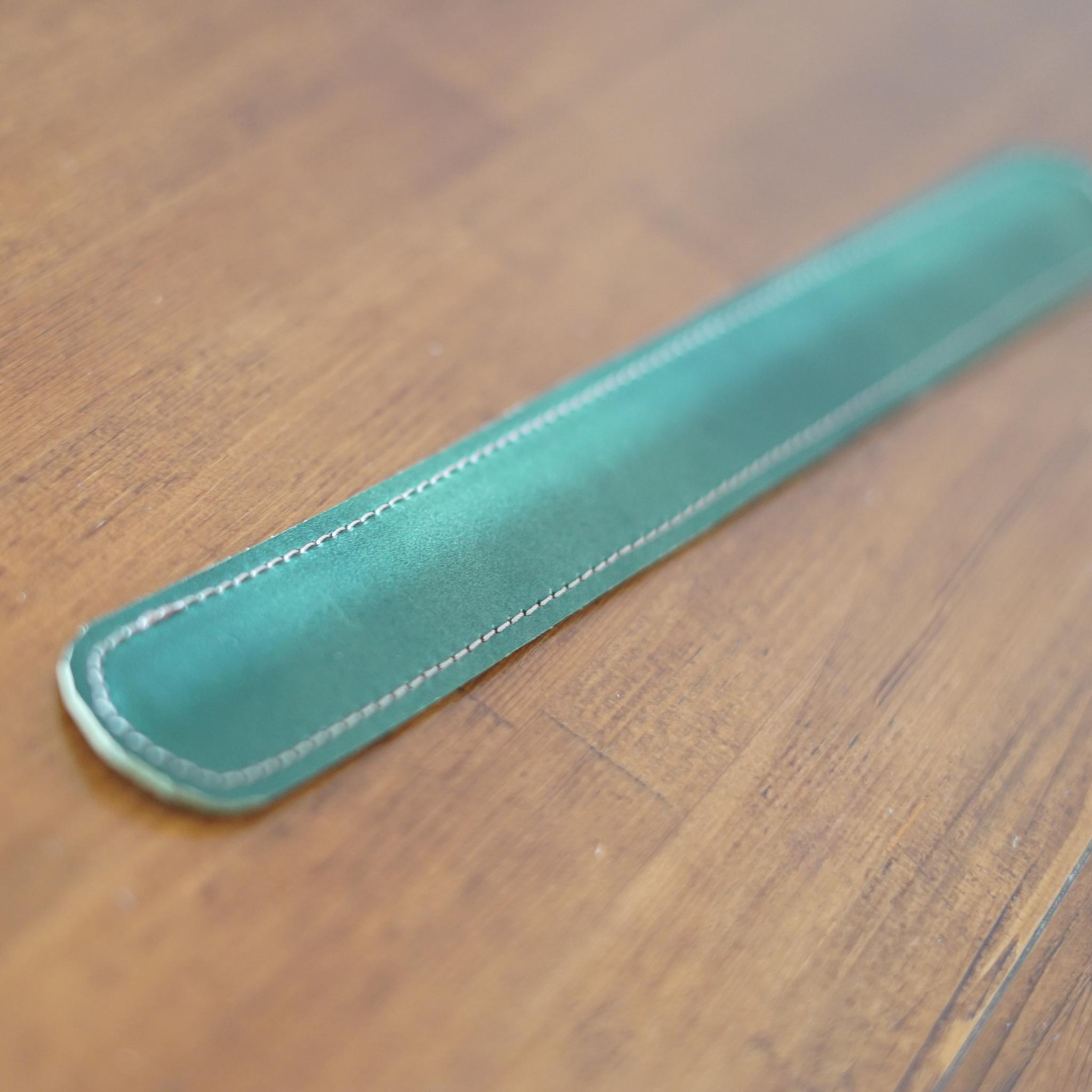 タンニンなめし革イタリアンレザー裾止めアンクルバンド　ワンタッチ　本革レザー使用 自転車通学通勤サイクリ | 5枚目