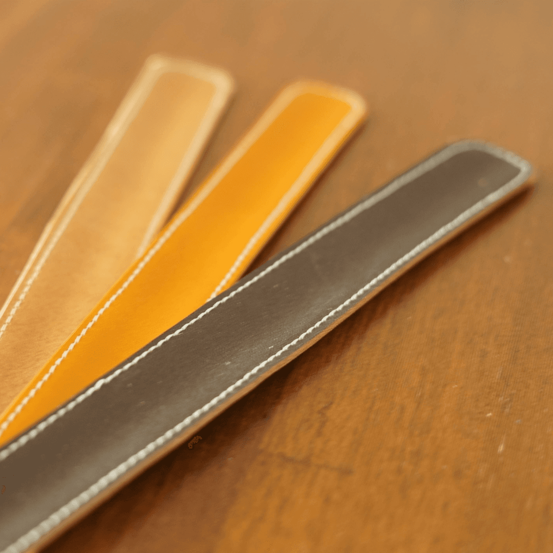 タンニンなめし革イタリアンレザー裾止めアンクルバンド　ワンタッチ　本革レザー使用 自転車通学通勤サイクリ | 6枚目