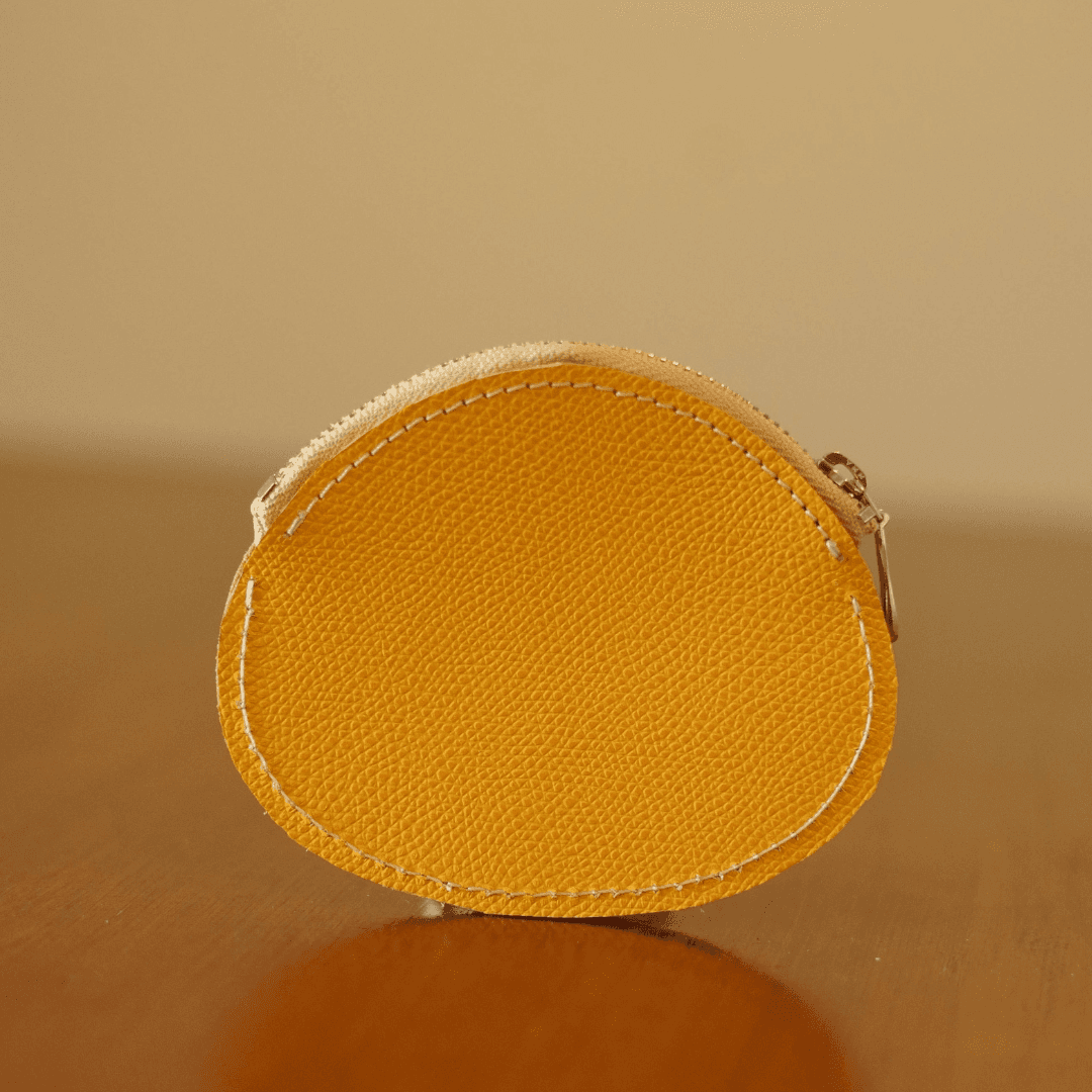 ひよこ レザーコインケース 本革｜ コンパクト 小銭入れ YKKメタルファスナー | 2枚目