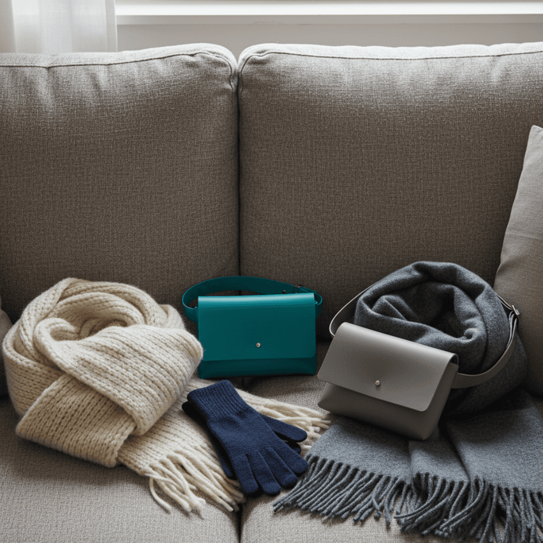 植物タンニン鞣し ヌメ革 ミニサコッシュ 2点セット｜選べるカラー｜経年変化を楽しむ 本革 ショルダーバッグ ポーチ兼用 | 4枚目