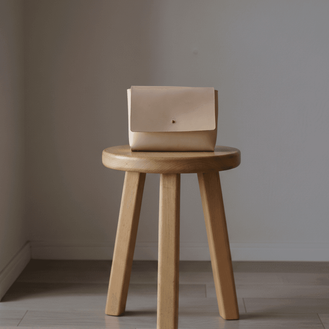 イタリアンレザー・ピンク本革サコッシュ｜ミニマルデザインのミニバッグ | 6枚目