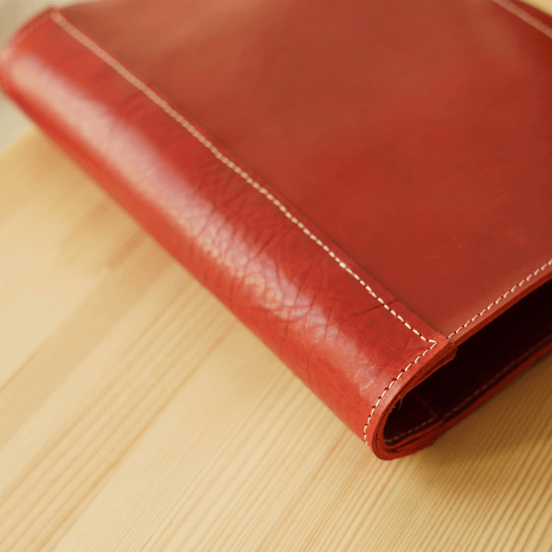 猫も気ににゃる　キャットモチーフのA5パステルシステム手帳ケース｜イタリアンレザー｜6穴｜カラーオーダー対応 | 17枚目