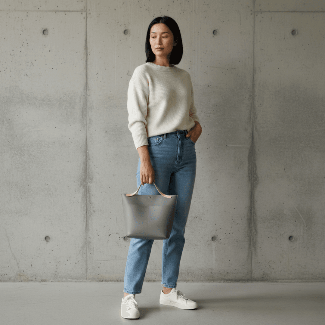 軽量・高耐久 ダイニーマレザー トートバッグ｜防水 ミニトート バッグインバッグ対応　ブラック グレー ホワイト | 5枚目