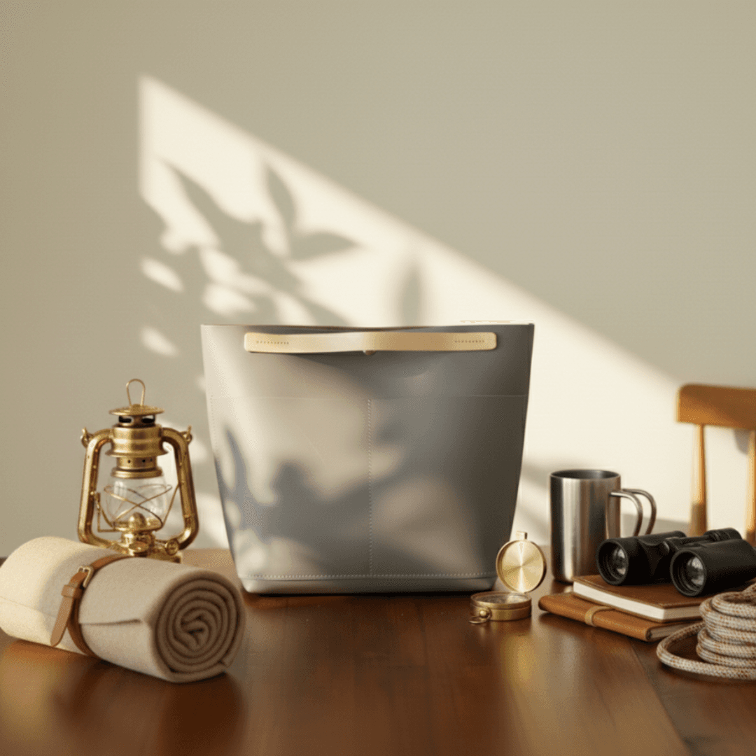 軽量・高耐久 ダイニーマレザー トートバッグ｜防水 ミニトート バッグインバッグ対応　ブラック グレー ホワイト | 8枚目