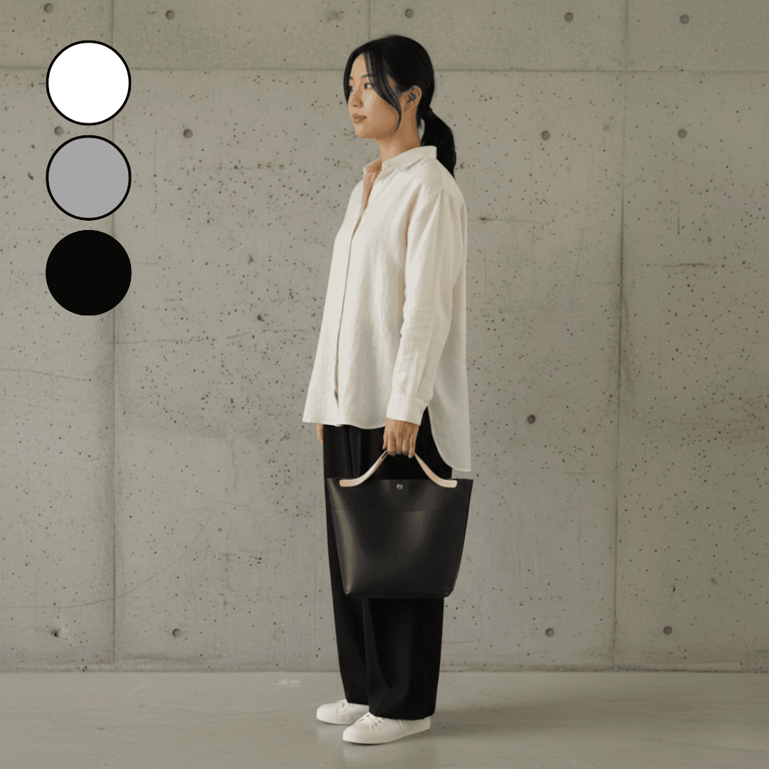 ダイニーマレザー 軽量 防水 トートバッグ｜バッグインバッグ対応 ミニトート ブラック グレー ホワイト1枚目の画像