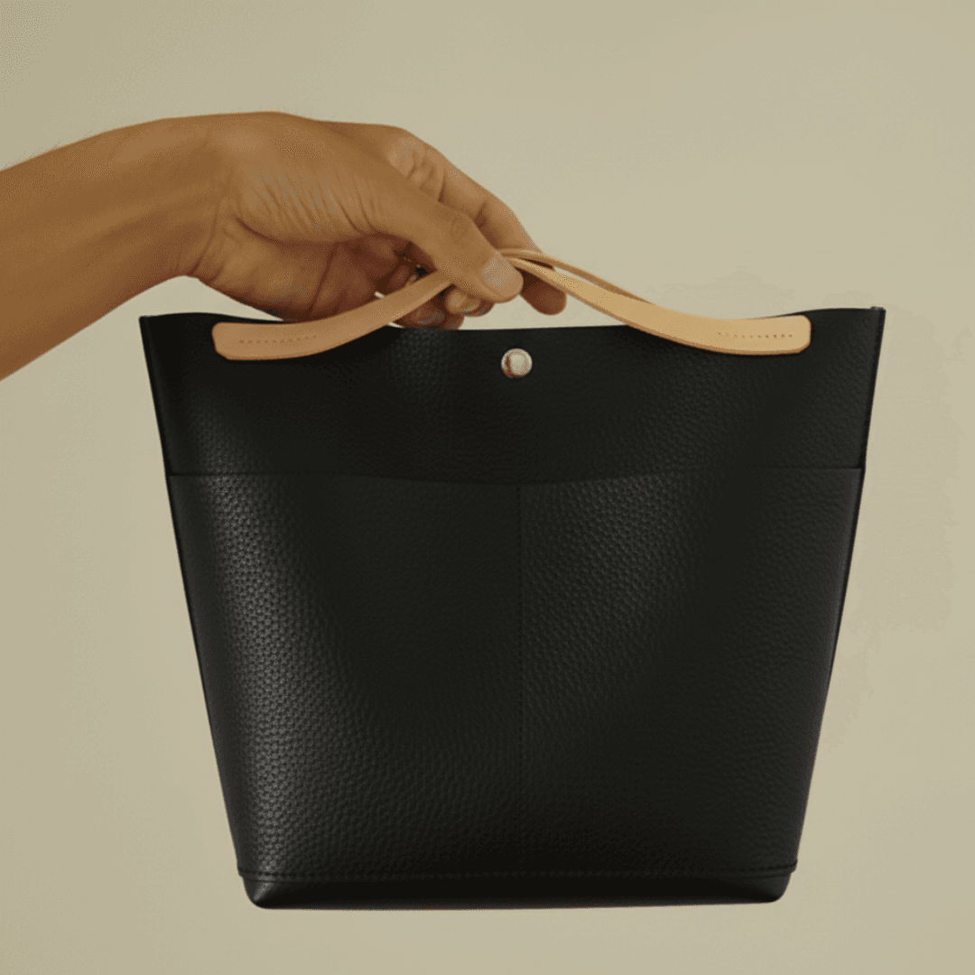 ダイニーマレザー 軽量 防水 トートバッグ｜バッグインバッグ対応 ミニトート ブラック グレー ホワイト | 10枚目