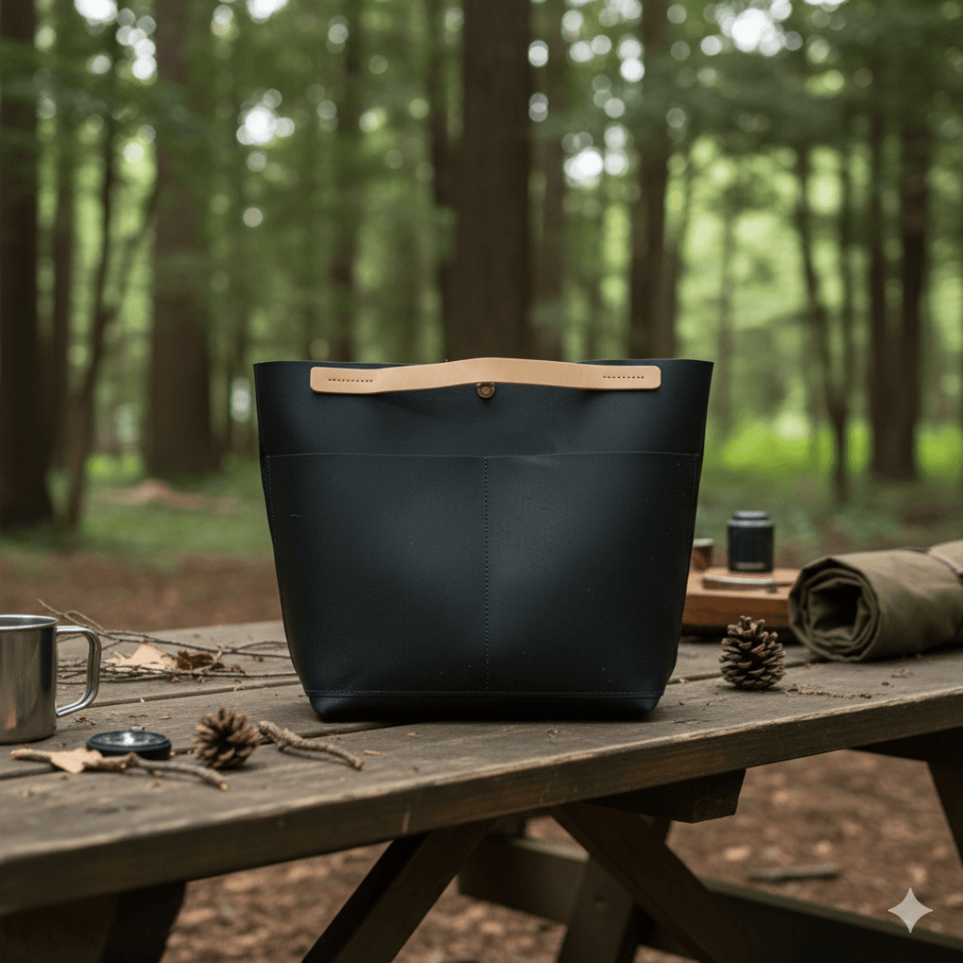 ダイニーマレザー 軽量 防水 トートバッグ｜バッグインバッグ対応 ミニトート ブラック グレー ホワイト | 11枚目