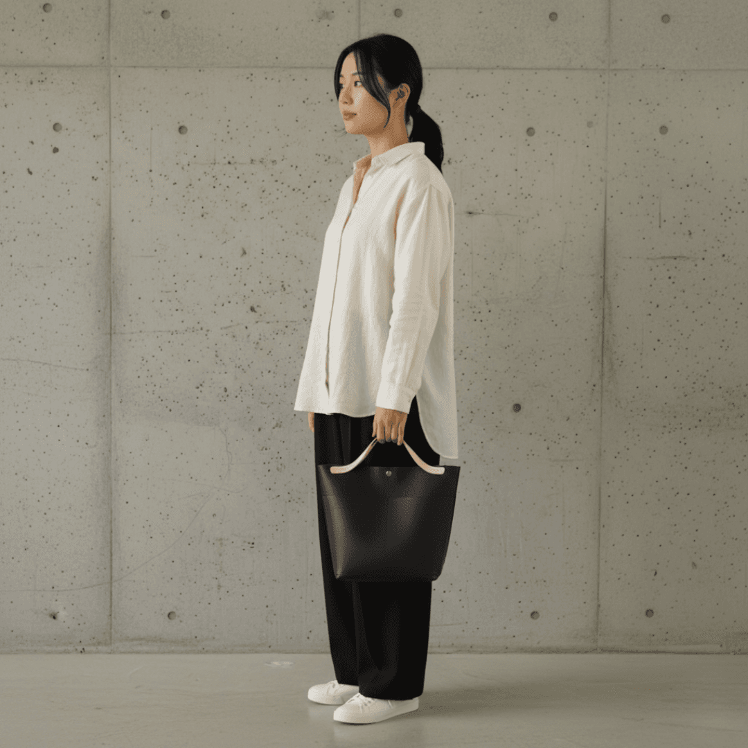 ダイニーマレザー 軽量 防水 トートバッグ｜バッグインバッグ対応 ミニトート ブラック グレー ホワイト | 4枚目