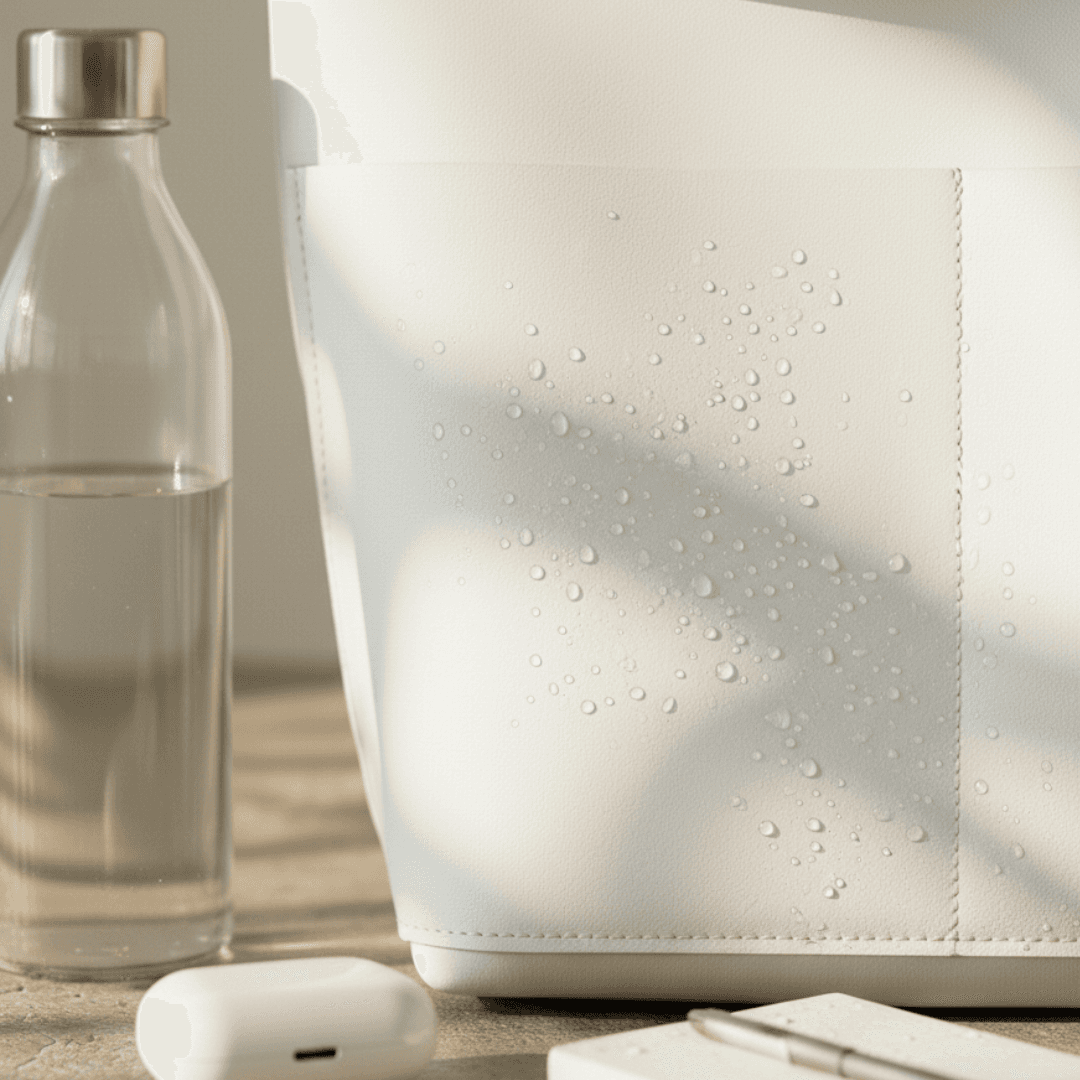 防水・超軽量 ダイニーマレザー トート｜バッグインバッグ対応 シンプル ミニトート　ブラック グレー ホワイト | 10枚目