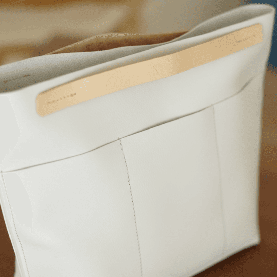 防水・超軽量 ダイニーマレザー トート｜バッグインバッグ対応 シンプル ミニトート　ブラック グレー ホワイト | 5枚目