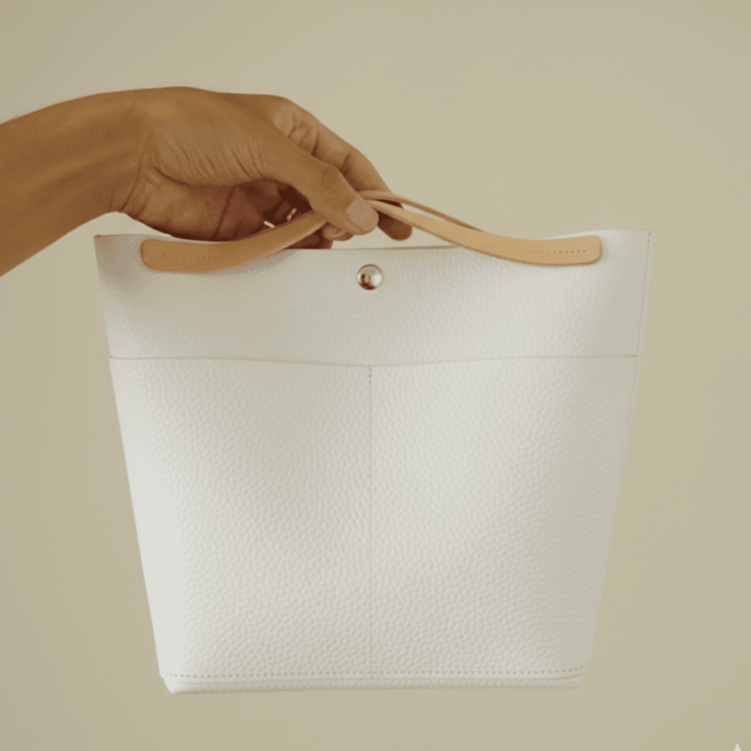 防水・超軽量 ダイニーマレザー トート｜バッグインバッグ対応 シンプル ミニトート　ブラック グレー ホワイト | 8枚目