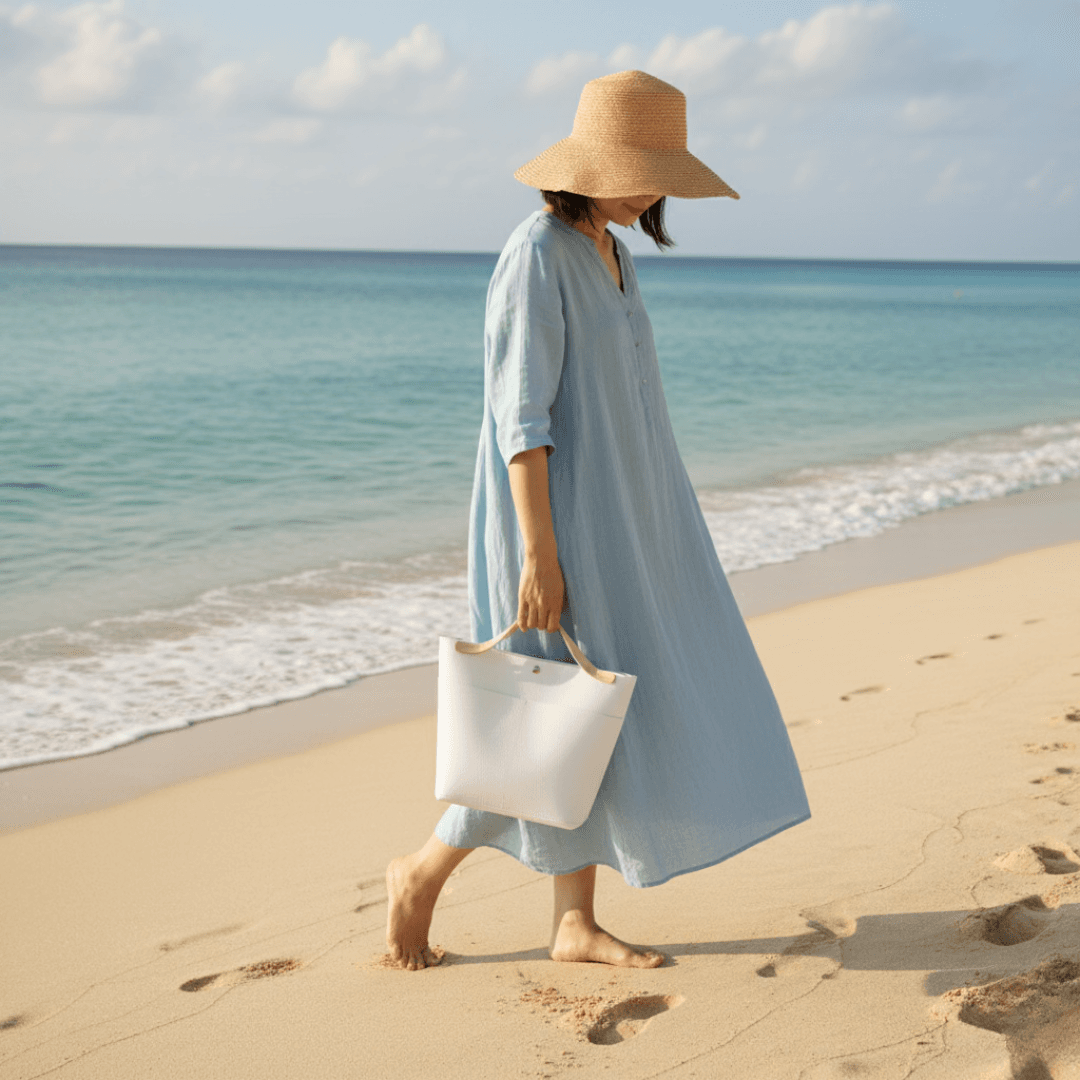 防水・超軽量 ダイニーマレザー トート｜バッグインバッグ対応 シンプル ミニトート　ブラック グレー ホワイト | 9枚目