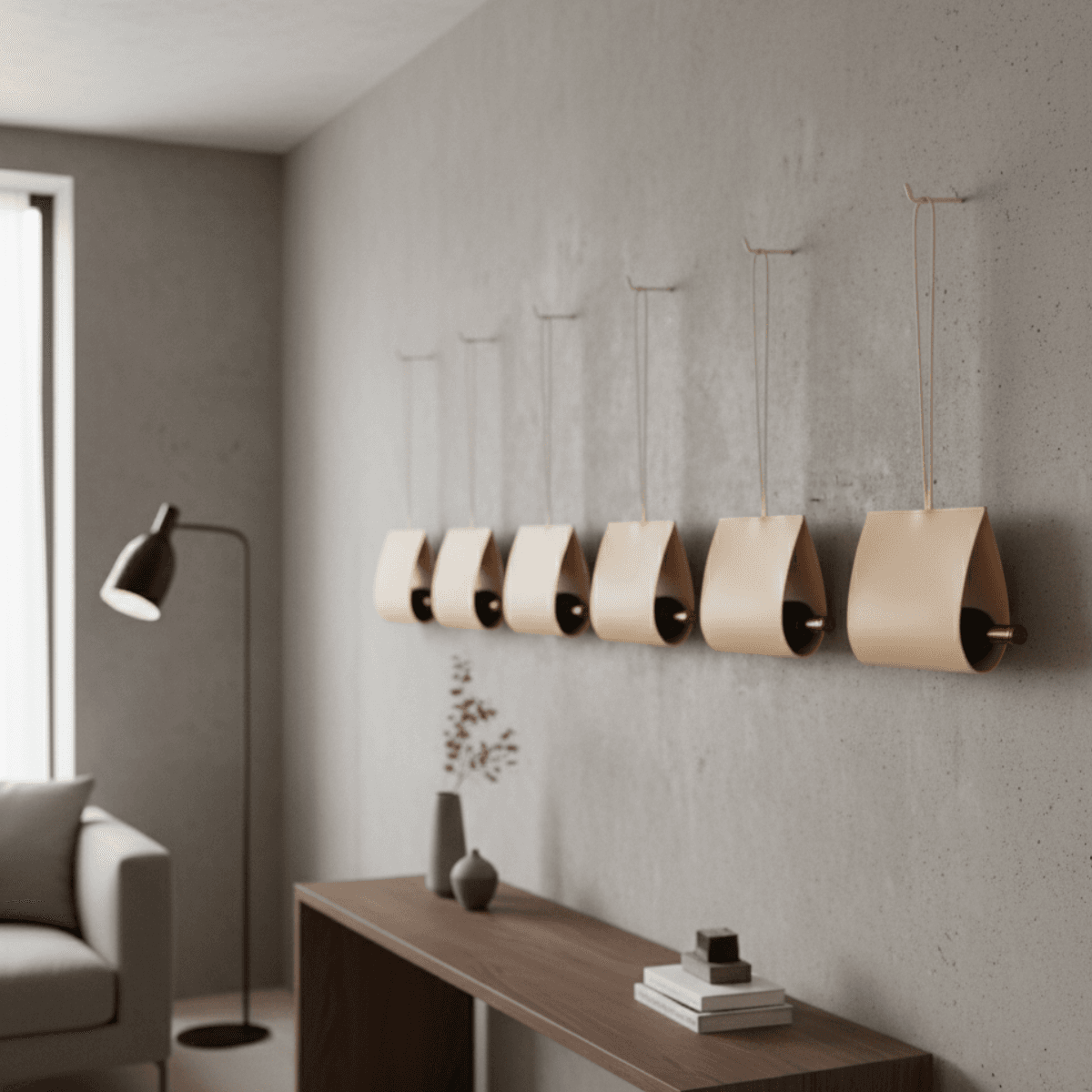 【サイズ・カラーオーダー可】ヌメ革 ワインホルダー|本革 ボトルケース 壁掛け収納 ナチュラルレザー インテリア | 2枚目