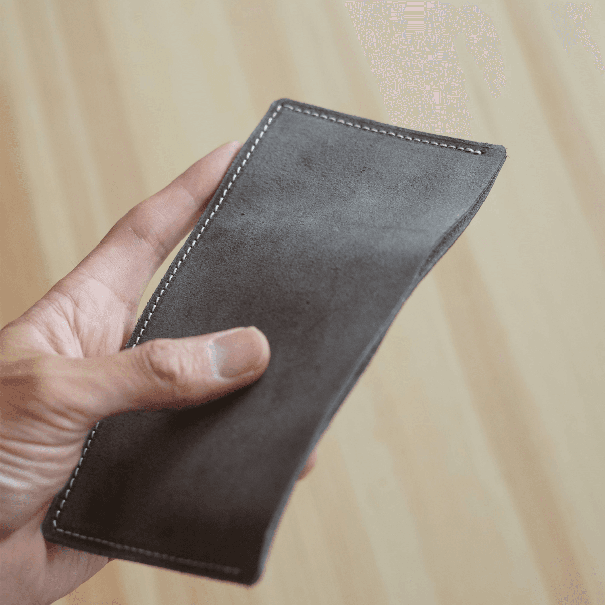【ミニマル設計】イタリアンレザー 札入れ|本革 スリムウォレット 領収書ケース 薄型財布 | 3枚目